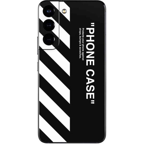 Black and White Stripes Galaxy S22 Skin